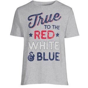 Men's Americana USA Tee 4th of July, Short Sleeve Graphic Shirt, Size XL